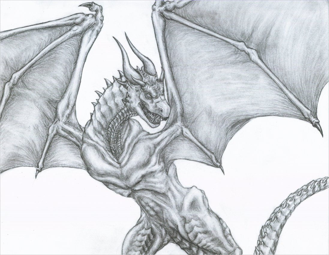 Unique Dragon Drawing