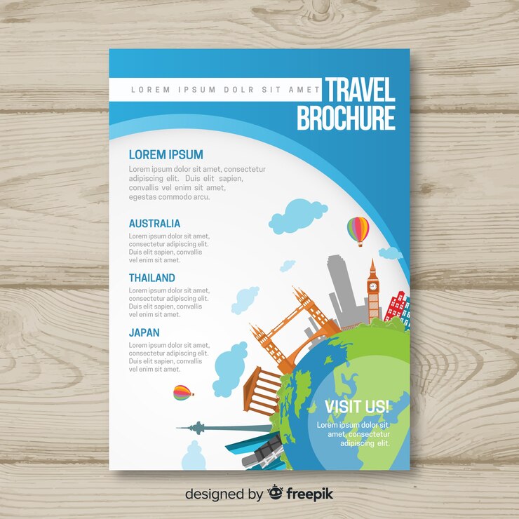 Vector Travel Brochure Template