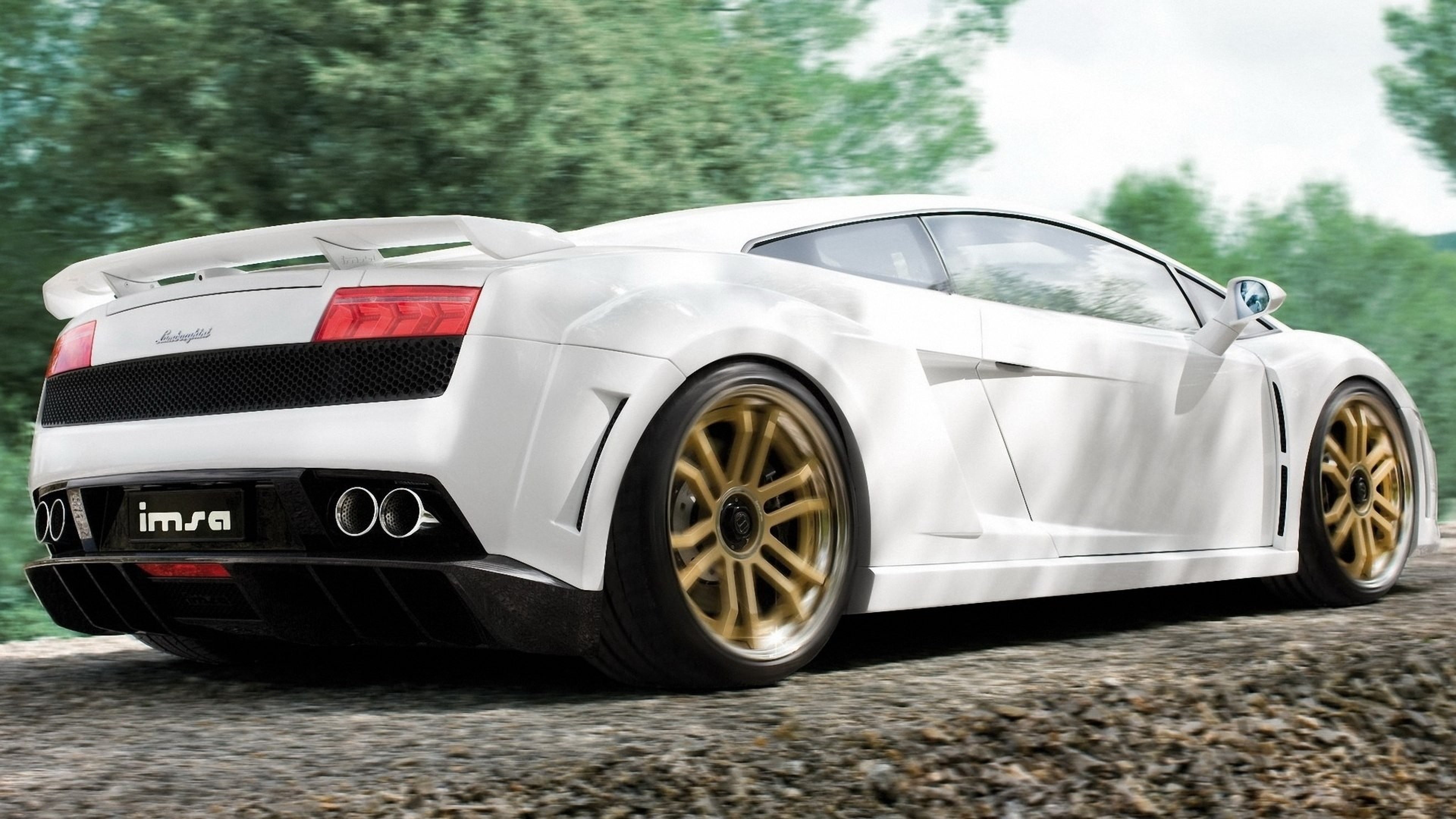 White Lamborghini Wallpaper