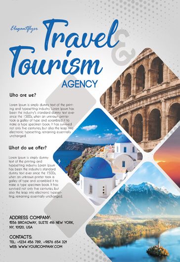 White Professional Travel and Tourism Free Flyer Template