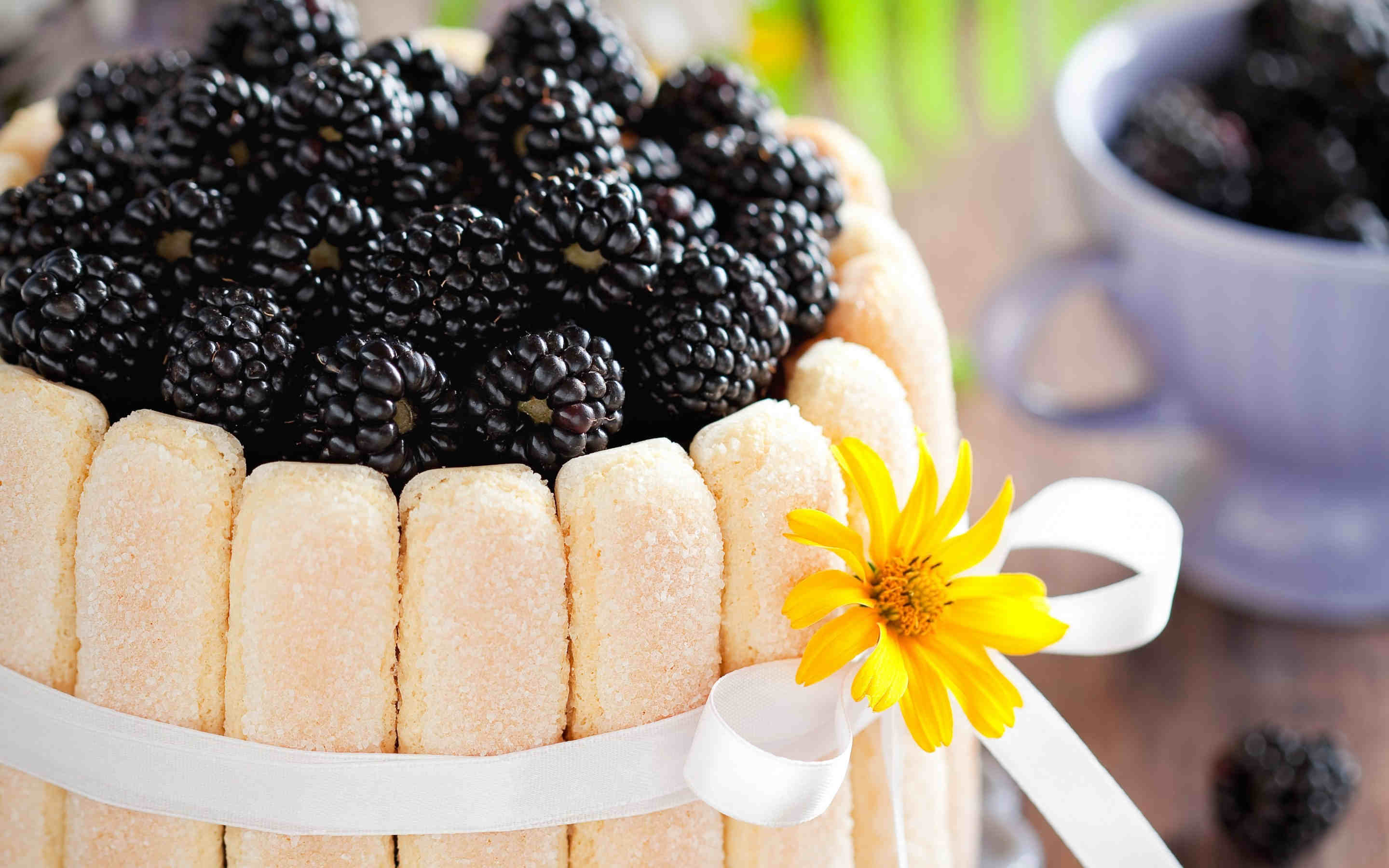 Yummy Blackberry Food Wallpaper