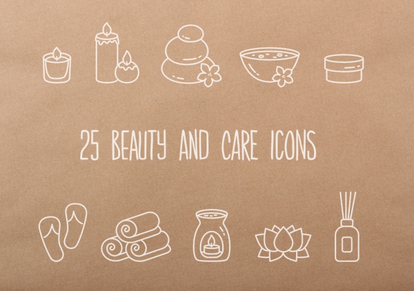 25 Beauty and Care icons