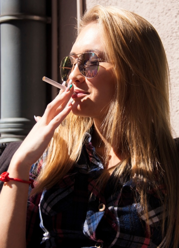 Beautiful girl Smoking Photography