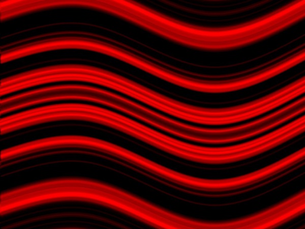 Bloody red Wavy Stripes Wallpaper