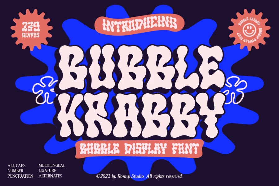 Bubble Krabby Font
