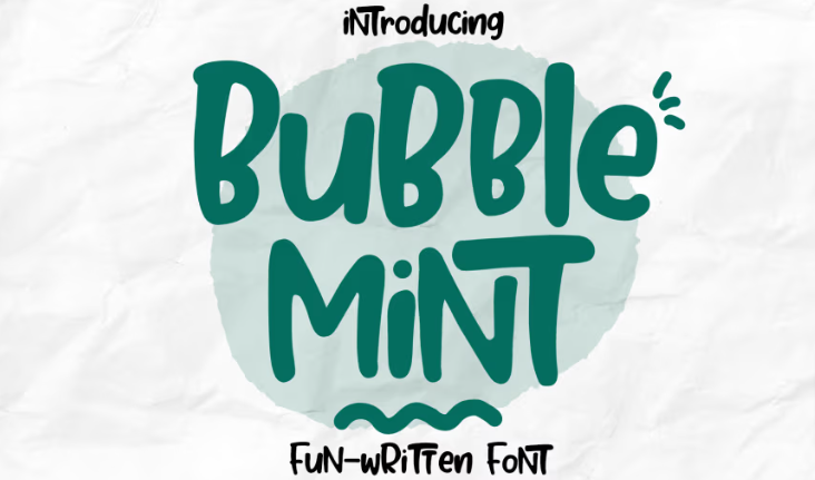 Bubble Mint Font
