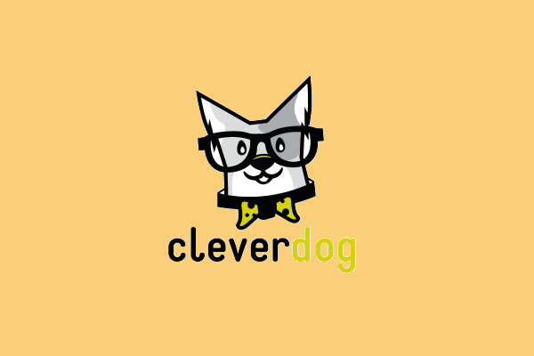 Cool Smart Dog Logo