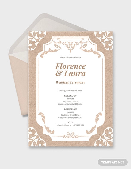 country wedding invitation template