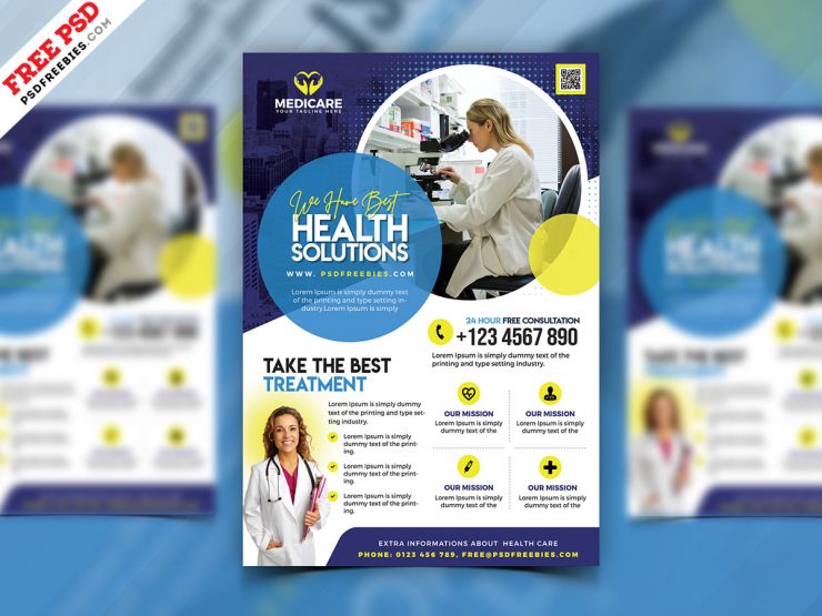 Creative Healthcare and Pharmacy Flyer PSD