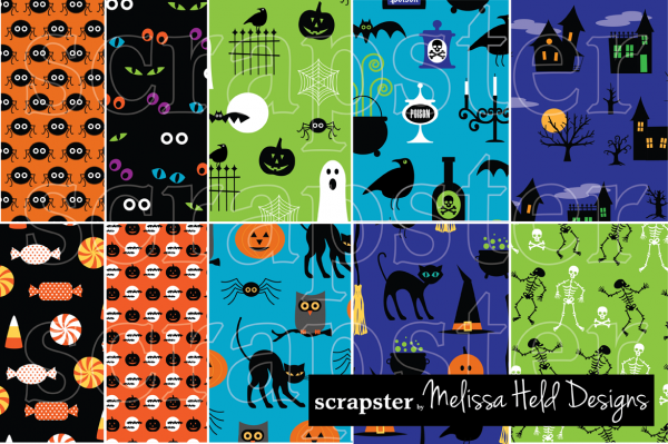 Editable Halloween Pattern Design