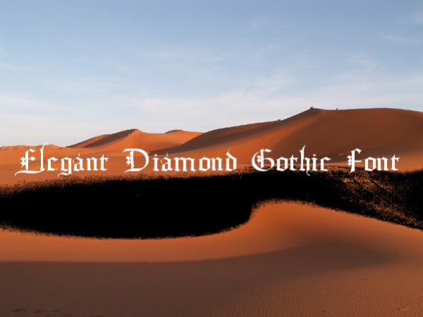 Elegant Diamond Gothic Font