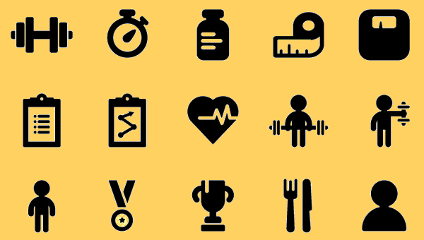 Fitness icon PNG and SVG Vector Free Download