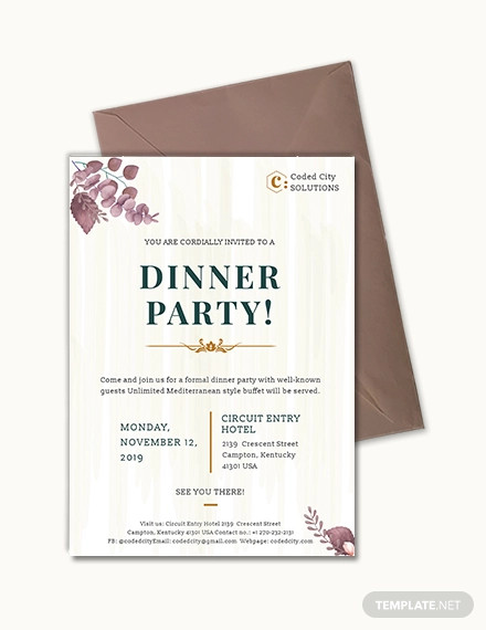 FREE 14 Elegant Rehearsal Dinner Invitation Designs In PSD Vector 