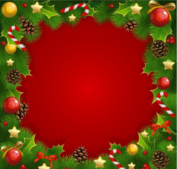 Free Christmas Frame Vector