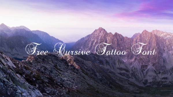 Free Cursive Tattoo Font