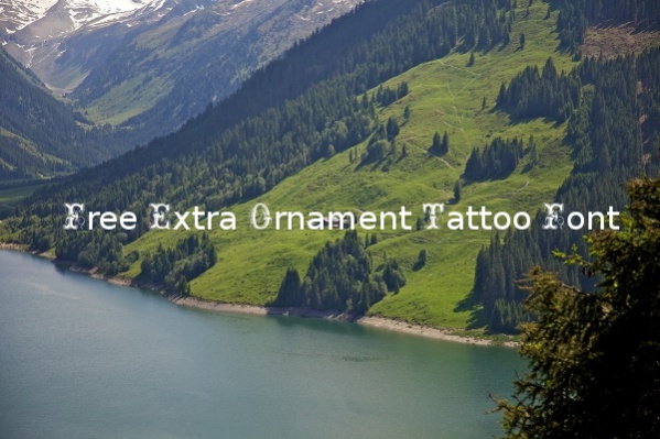 Free Extra Ornament Tattoo Font