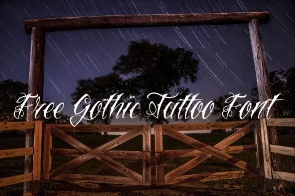 Free Gothic Tattoo Font
