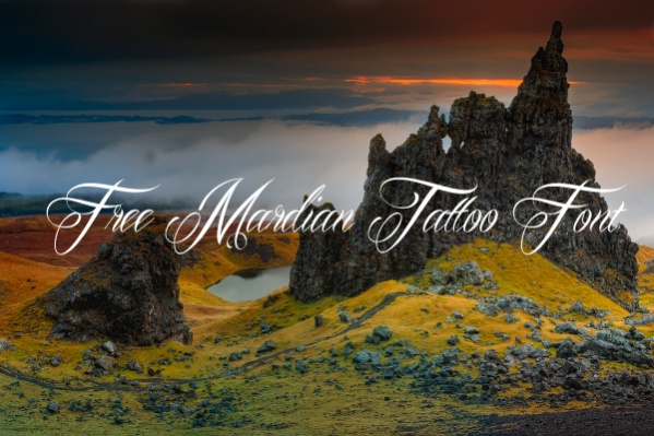 Free Mardian Tattoo Font