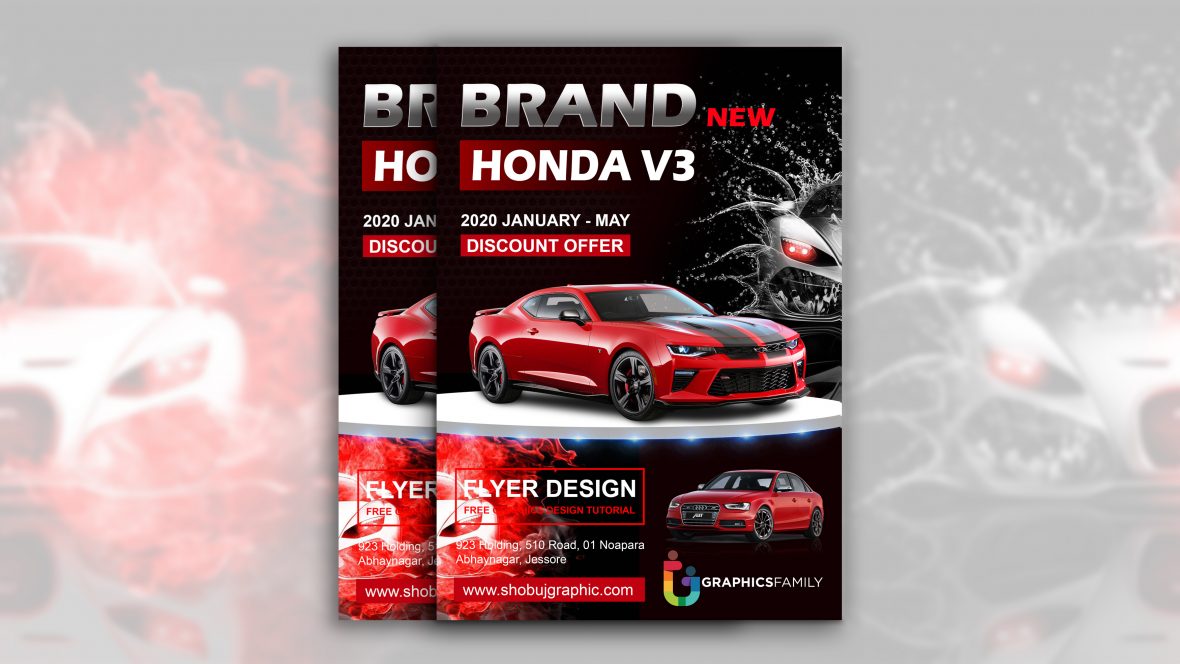 Free Photoshop Car Flyer Design Template