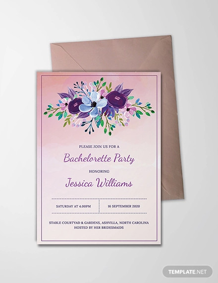 Free 20 Bachelorette Party Invitation Designs In Psd Ai Ms Word Pages Publisher - Diy Bachelorette Party Invitation Templates Free