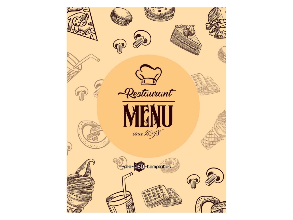 Free Restaurant Menu Template (PSD)