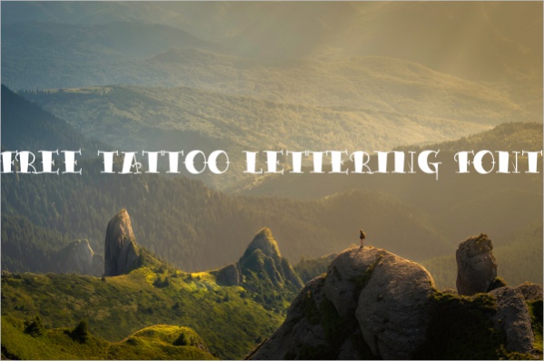 Free Tattoo Lettering Font