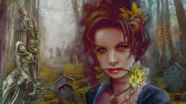 Gothic Beauty Desktop Wallpaper