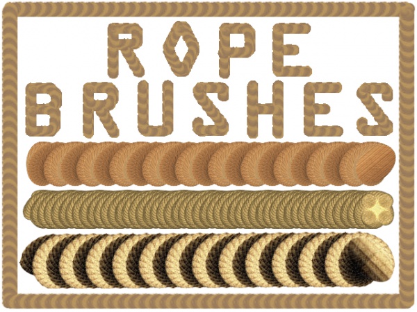 High resolution Rope Brushes