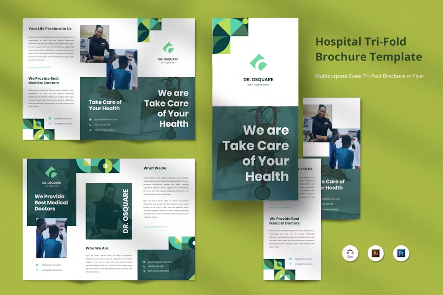 Hospital Brochure Design Template