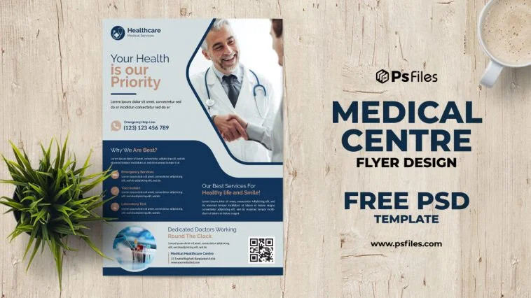 Hospital Health Care Free Flyer PSD