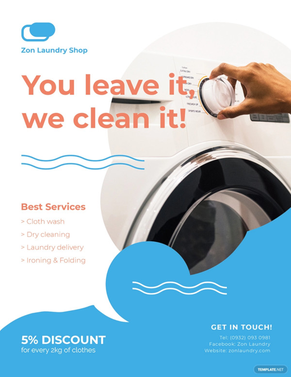 laundry flyer example