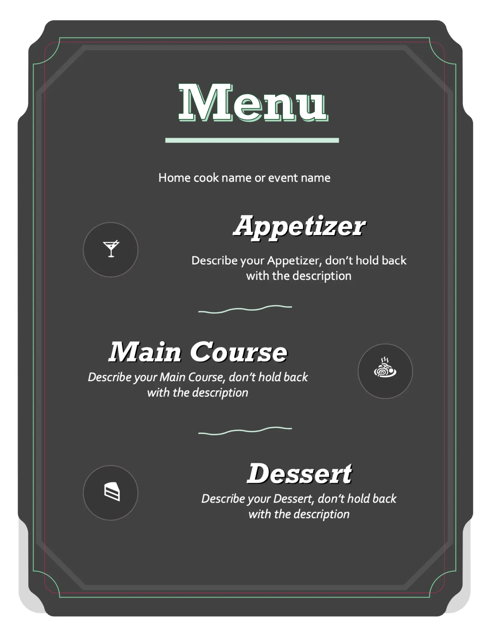 Menu Templates Free to Design & Print