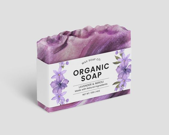 Organic Soap Bar Label