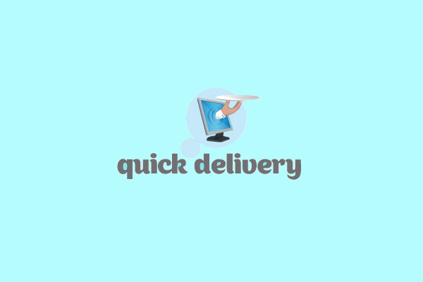 Quick Computer Delivery Logo
