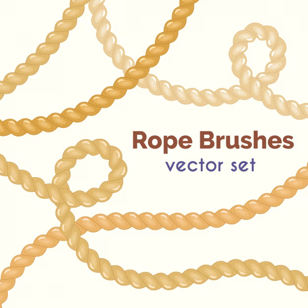 Rope Brushes Vectors & Illustrations for Free Download