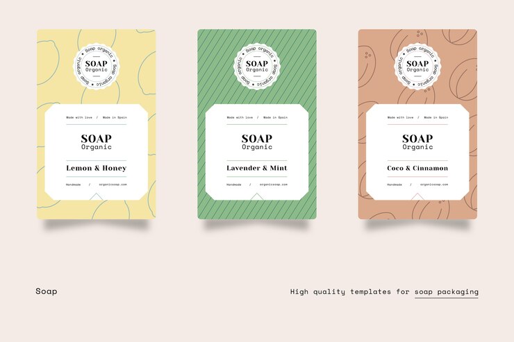 Soap Packaging Label Template Design