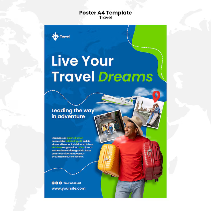 Travel Flyer Template Word Free PSD