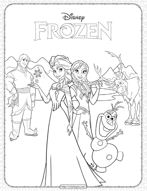 Disney Frozen Coloring Pages