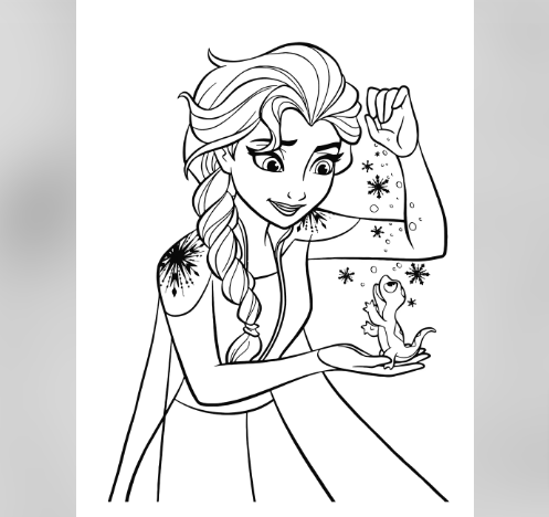 Printable Elsa Coloring Pages