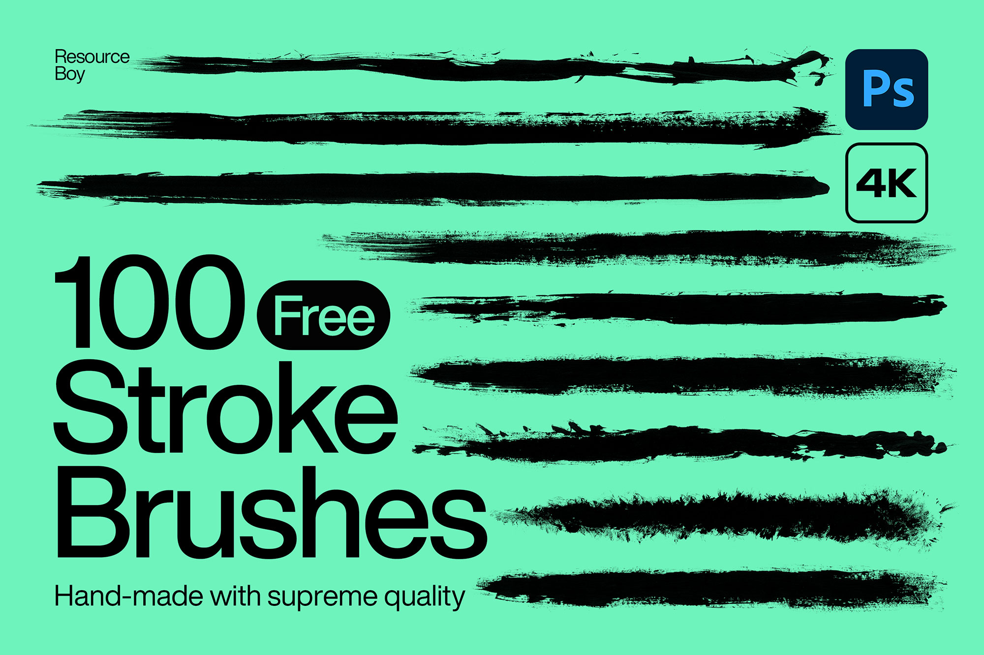 100 Stroke Pain Photoshop Brushes