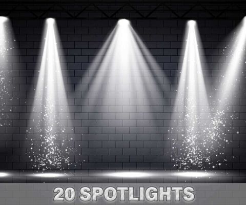 20 Spotlights Stage Lighting Brushes