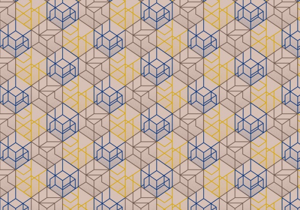 Abstract linear deco pattern