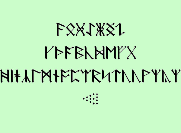 AngloSaxon Runes font