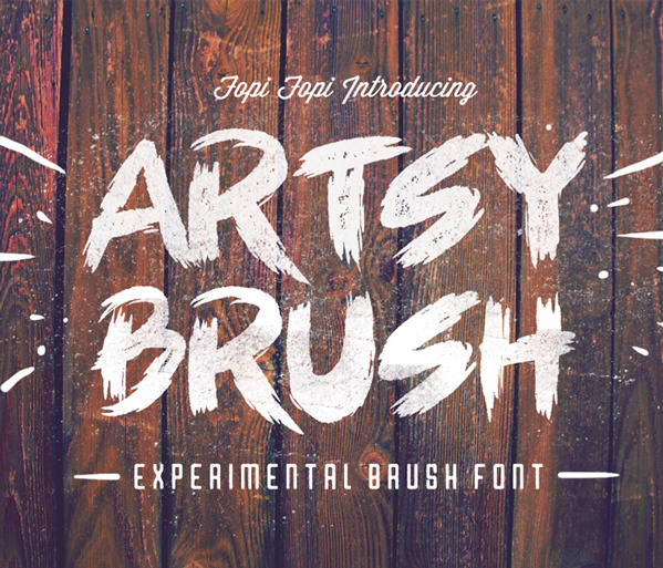 Artsy Brush Font