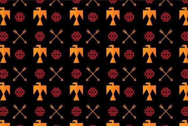 Aztec Bird Ornament Pattern