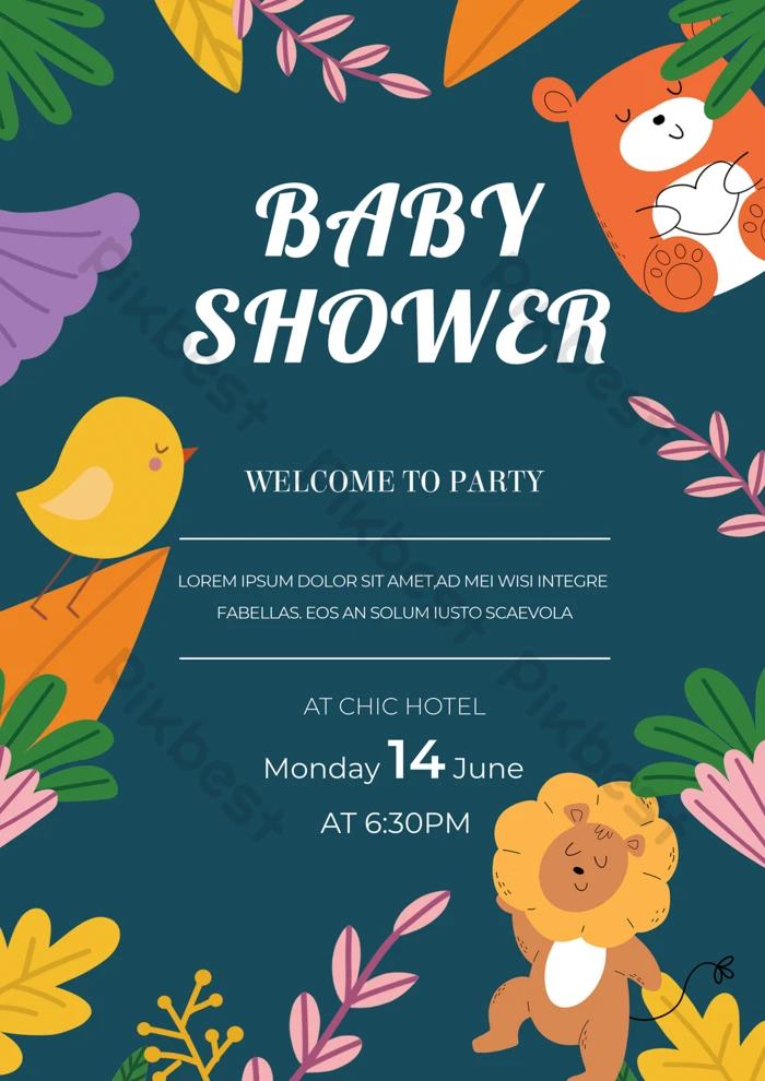 Baby Shower Invitation Poster