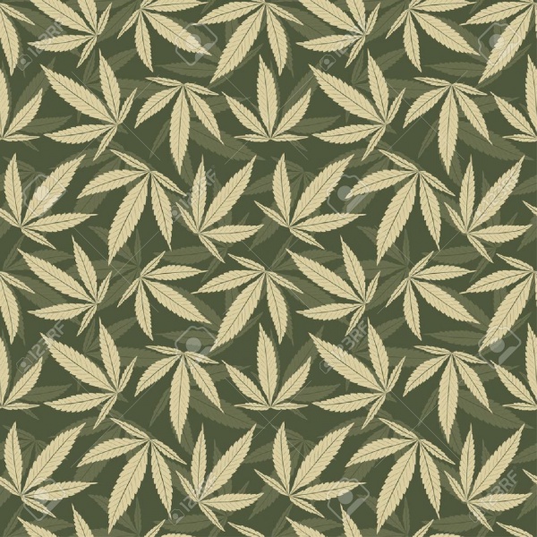 Beautiful Stem Weed Pattern
