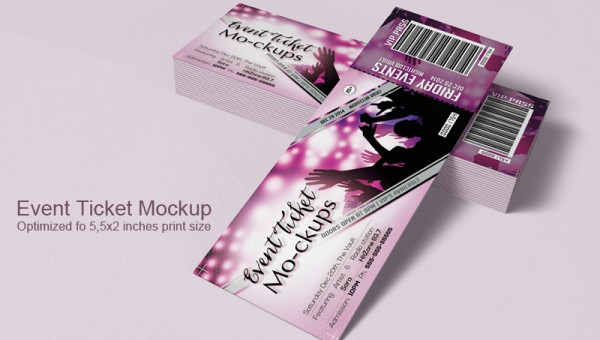 Download Free 20 Ticket Mockups In Psd Indesign Ai