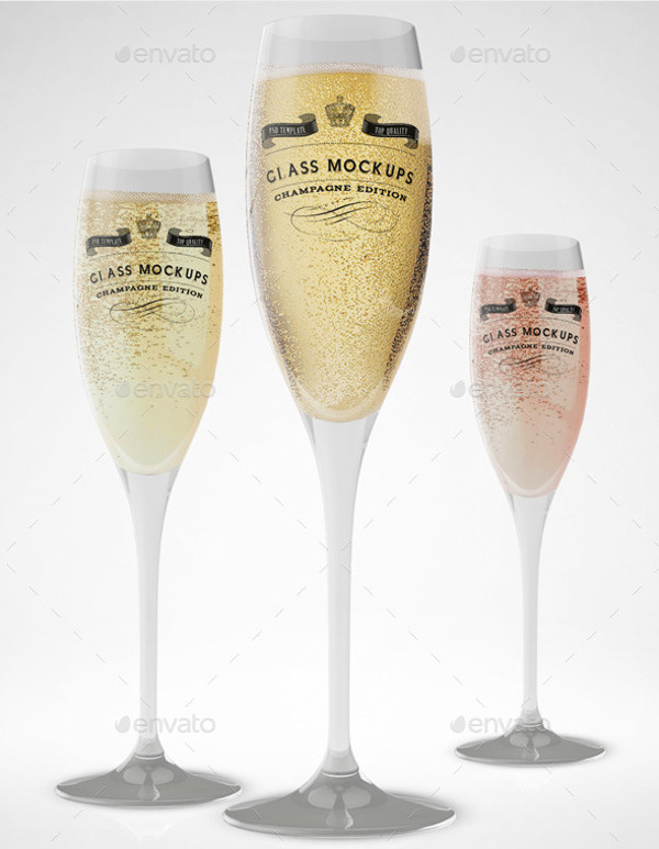 Champagne Glass Mockup