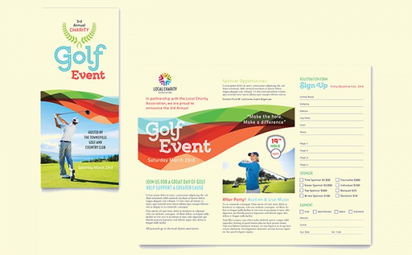 Charity Golf Event Brochure